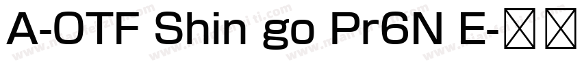 A-OTF Shin go Pr6N E字体转换